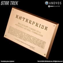 Load image into Gallery viewer, STAR TREK™: ENTERPRISE Starship Enterprise NX-01 Collectible Dedication Plaque Replica