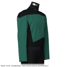 Load image into Gallery viewer, STAR TREK™: THE NEXT GENERATION - Premier Line Sciences Green/Teal Tunic