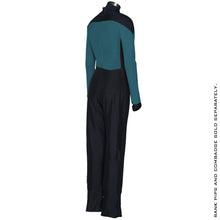 Load image into Gallery viewer, Star Trek: The Next Generation Women's Sciences Green Teal Uniform Jumpsuit - Size Large