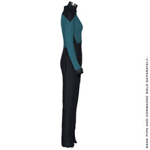Load image into Gallery viewer, Star Trek: The Next Generation Women's Sciences Green Teal Uniform Jumpsuit - Size Large