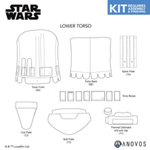 Load image into Gallery viewer, STAR WARS™ First Order Stormtrooper Armor Kit Replacement Parts
