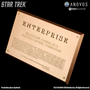 STAR TREK™: ENTERPRISE Starship Enterprise NX-01 Collectible Dedication Plaque Replica