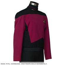 Load image into Gallery viewer, STAR TREK™: THE NEXT GENERATION - Premier Line Command Burgundy Uniform Tunic
