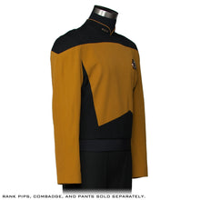 Load image into Gallery viewer, STAR TREK™: THE NEXT GENERATION - Premier Line Services Mustard Uniform Tunic
