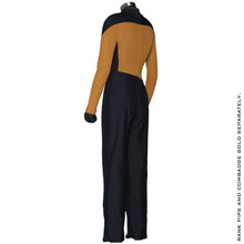 Load image into Gallery viewer, Star Trek: The Next Generation Women&#39;s Services Mustard Uniform Jumpsuit
