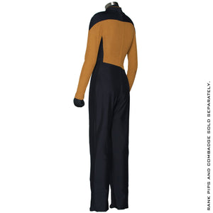 Star Trek: The Next Generation Women's Services Mustard Uniform Jumpsuit