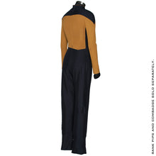 Load image into Gallery viewer, Star Trek: The Next Generation Women&#39;s Services Mustard Uniform Jumpsuit
