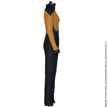 Load image into Gallery viewer, Star Trek: The Next Generation Women&#39;s Services Mustard Uniform Jumpsuit
