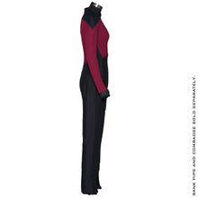 Load image into Gallery viewer, Star Trek: The Next Generation Women&#39;s Command Burgundy Uniform Jumpsuit
